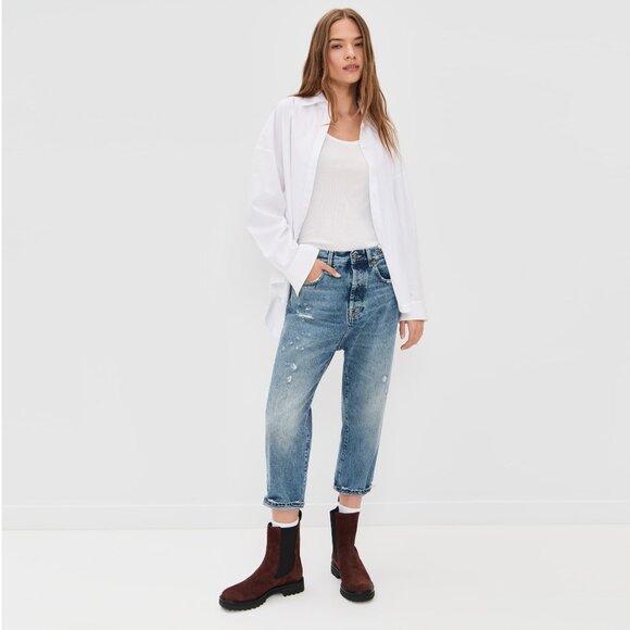 R13 Tailored Drop Jean in "Bain Blue", size 28 - Picture 15 of 16